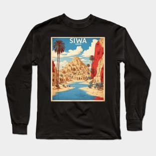 Siwa Oasis Egypt Vintage Travel Tourism Long Sleeve T-Shirt